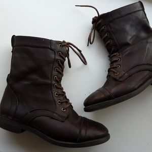 Brown Combat Boots